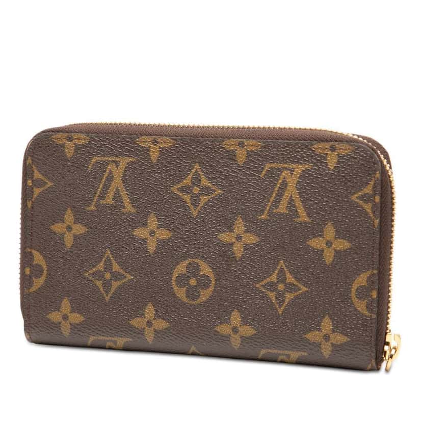 Louis Vuitton Monogram Zippy Compact Wallet Brown Good condition - Back View