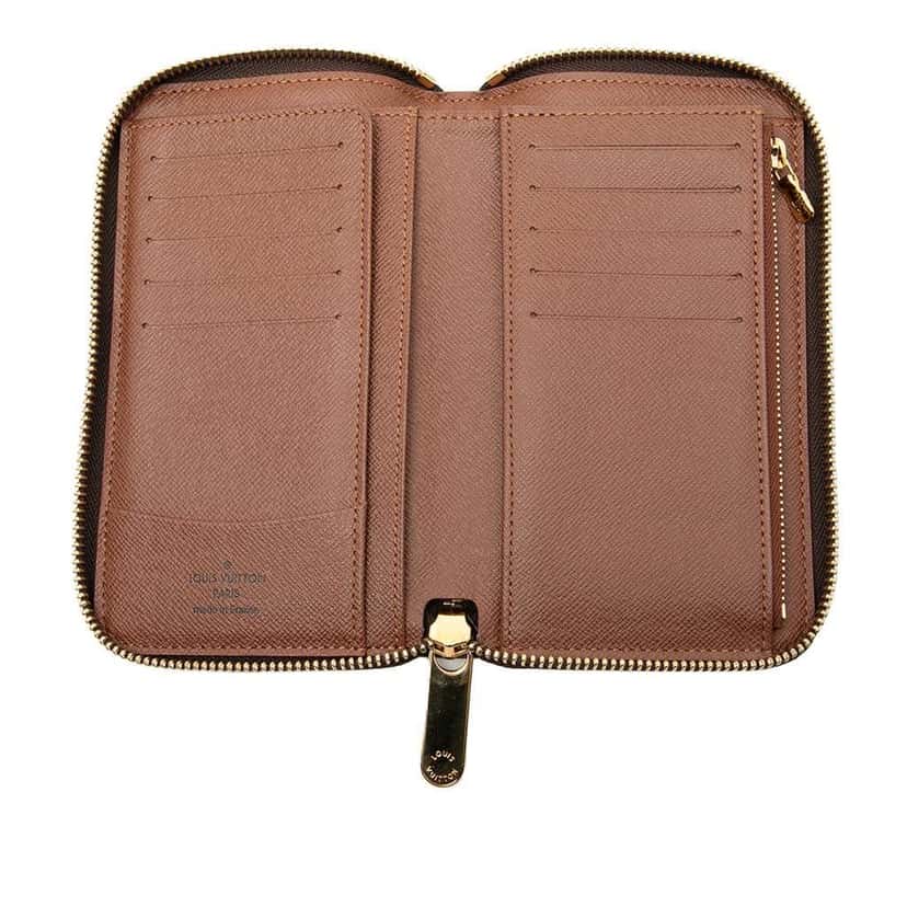 Louis Vuitton Monogram Zippy Compact Wallet Brown Good condition - Model View