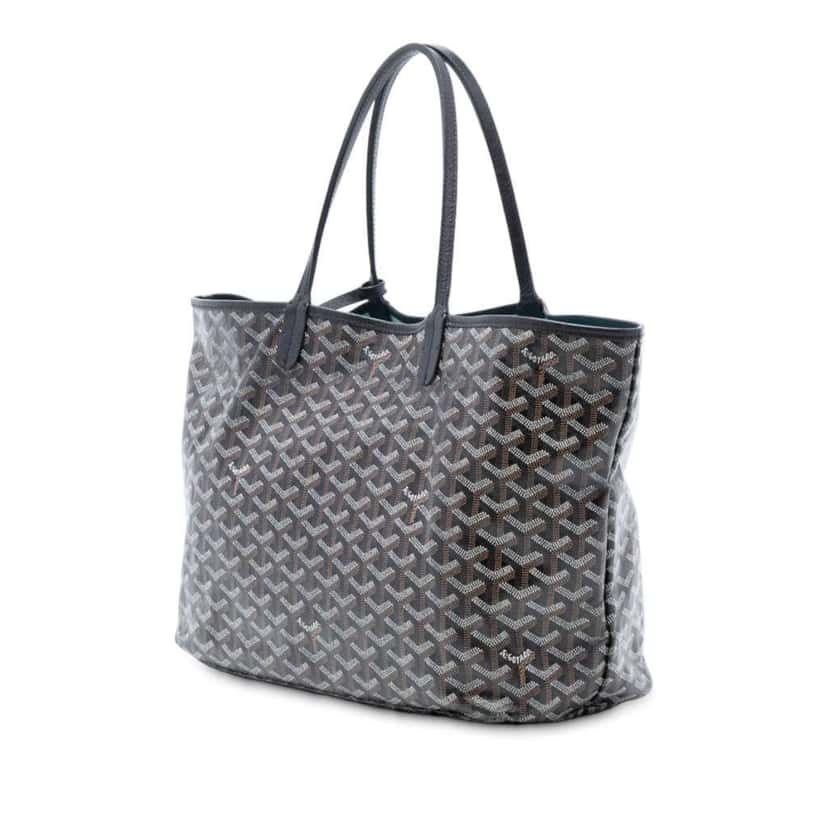 Goyard Goyardine Saint Louis PM Black Canvas Very good condition - Back View