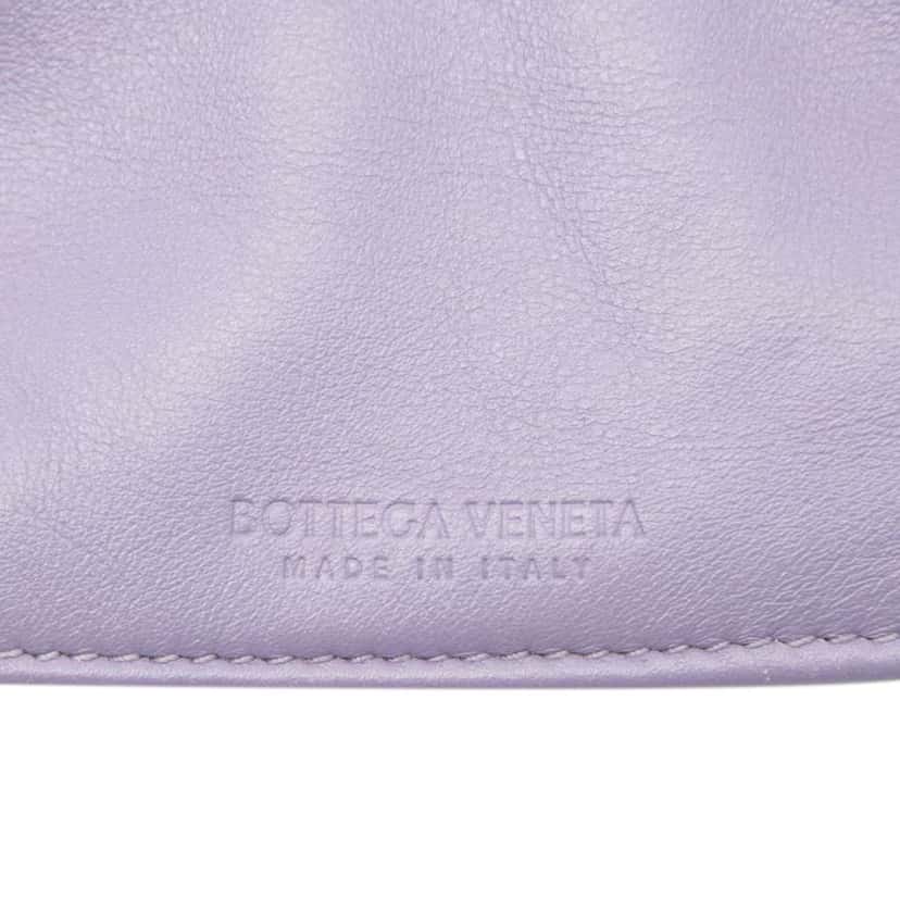 Bottega Veneta Mini Calfskin BV Twist Bag Purple Leather Very good condition - Box View