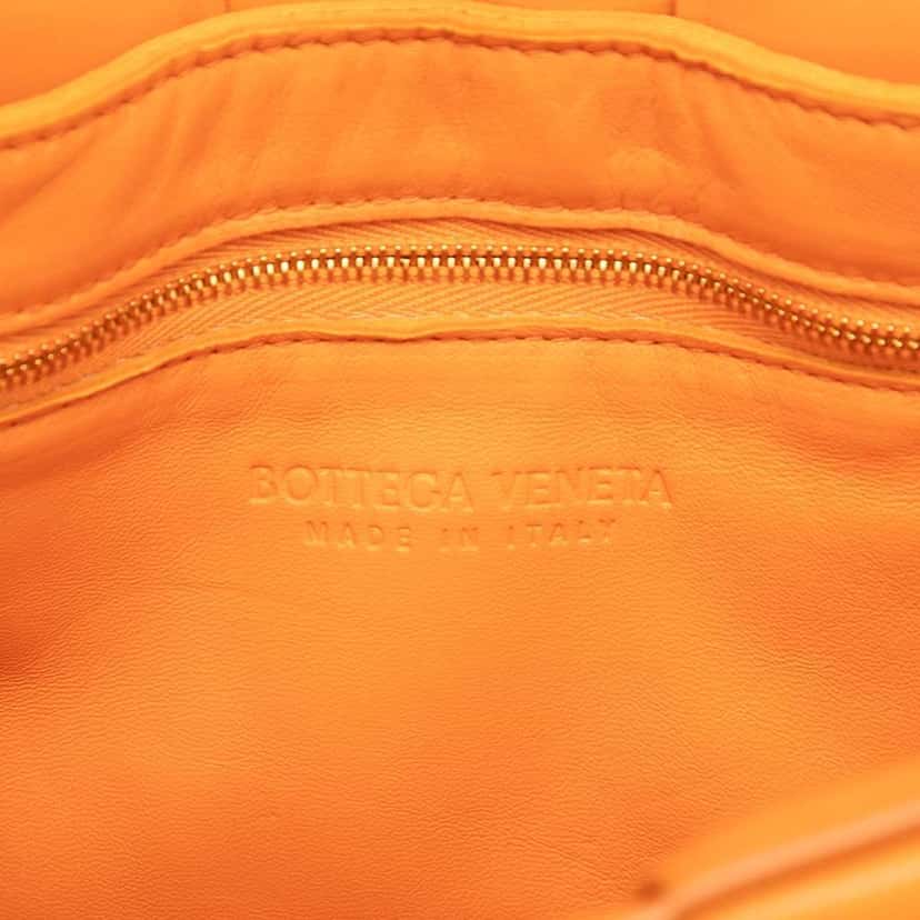 Bottega Veneta Nappa Intrecciato Padded Cassette Crossbody Orange Leather Very good condition - Box View