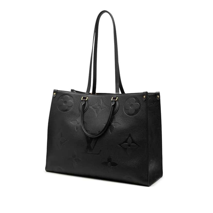 Louis Vuitton Monogram Empreinte Onthego GM Black Leather Very good condition - Back View