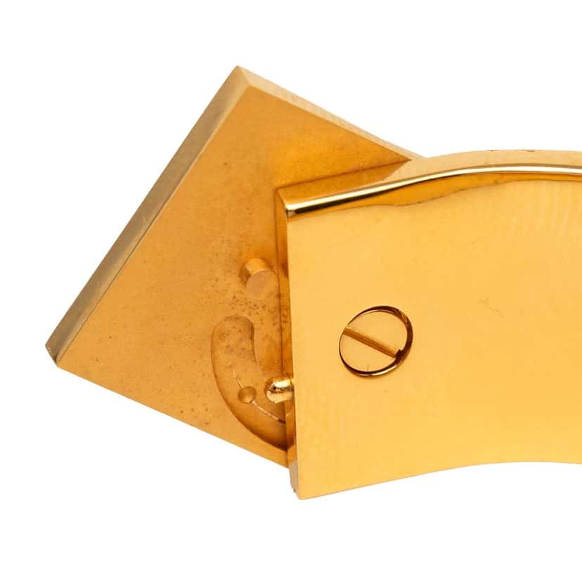 Hermès Enamel Fall Foliage Loquet Hinge Bracelet PM Brown Good condition - Box View