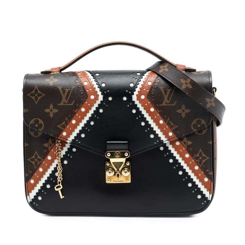 Louis Vuitton Monogram Brogue Pochette Metis Brown Good condition - Front View