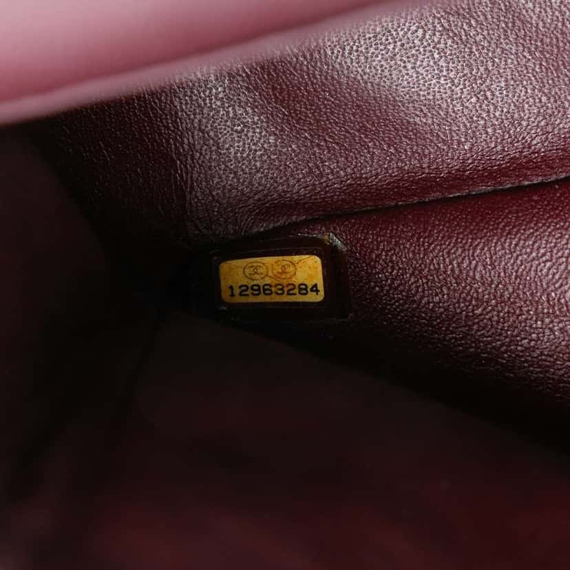 Chanel Medium Classic Lambskin Double Flap Black Leather Very good condition - Box View