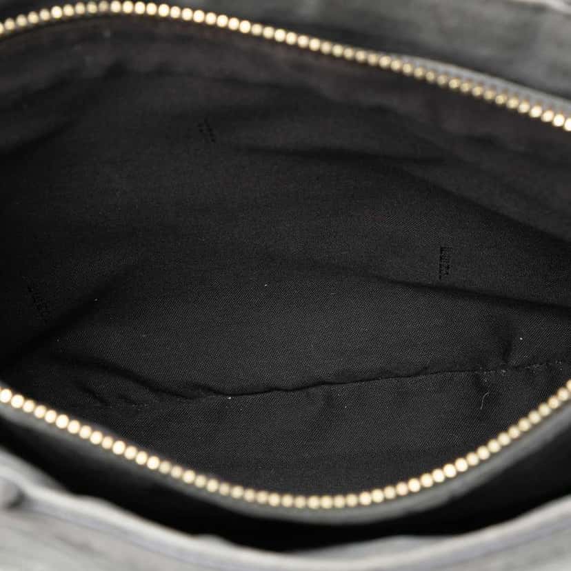 Fendi Nubuck FF Chains Tote Grey Leather Very good condition - Model View