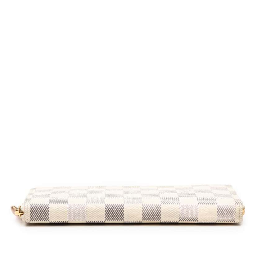 Louis Vuitton Damier Azur Clemence Zippy Wallet White Good condition - Inside View