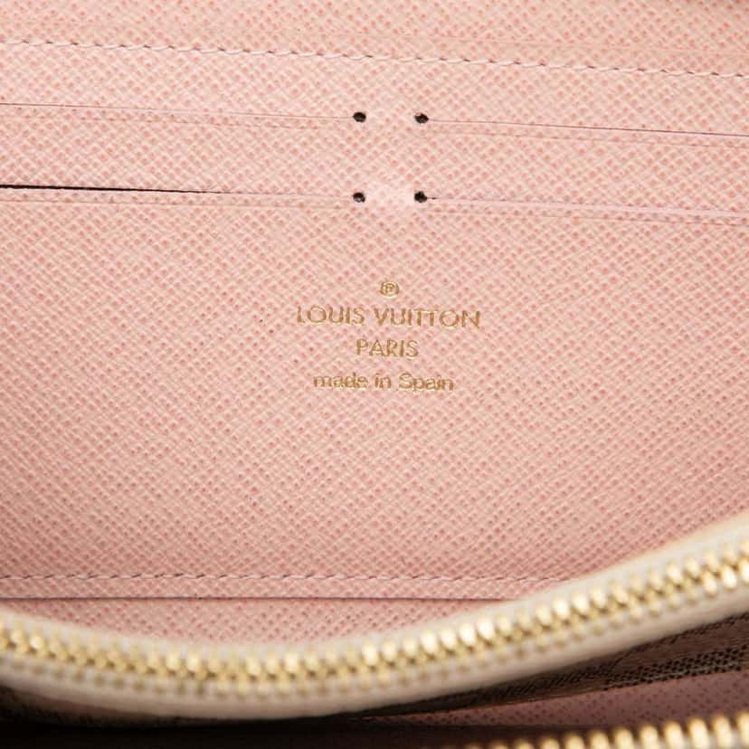 Louis Vuitton Damier Azur Clemence Zippy Wallet White Good condition - Box View