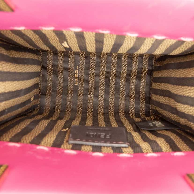 Fendi Mini Leather Sunshine Shopper Tote Pink Leather Very good condition - Model View