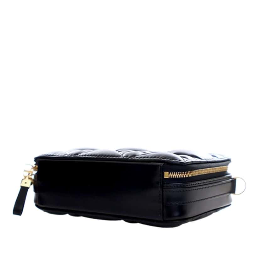 Dior Calfskin Macrocannage Caro Box Bag Black Leather Good condition - Box View