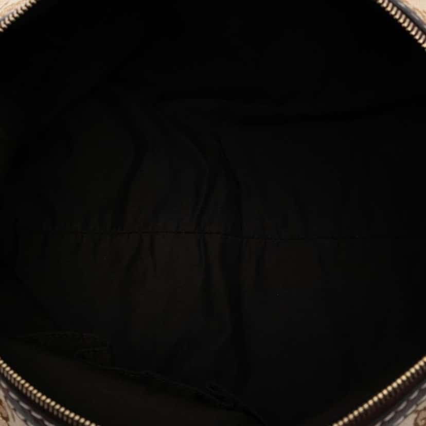 Gucci GG Canvas Horsebit Nail Boston Bag Brown Canvas Good condition - Model View