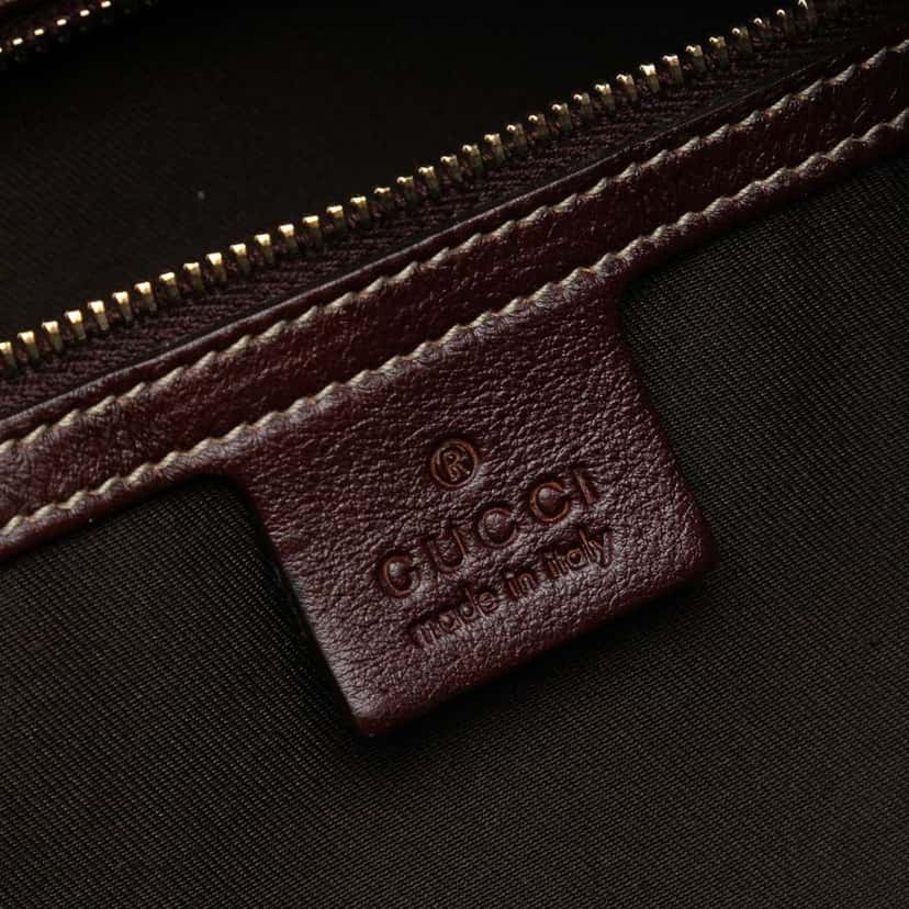 Gucci GG Canvas Horsebit Nail Boston Bag Brown Canvas Good condition - Box View