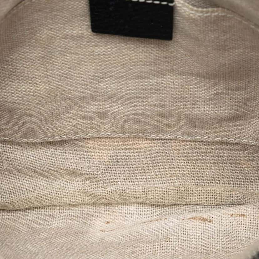 Gucci Calfskin Bamboo Clutch Black Leather Very good condition - Model View