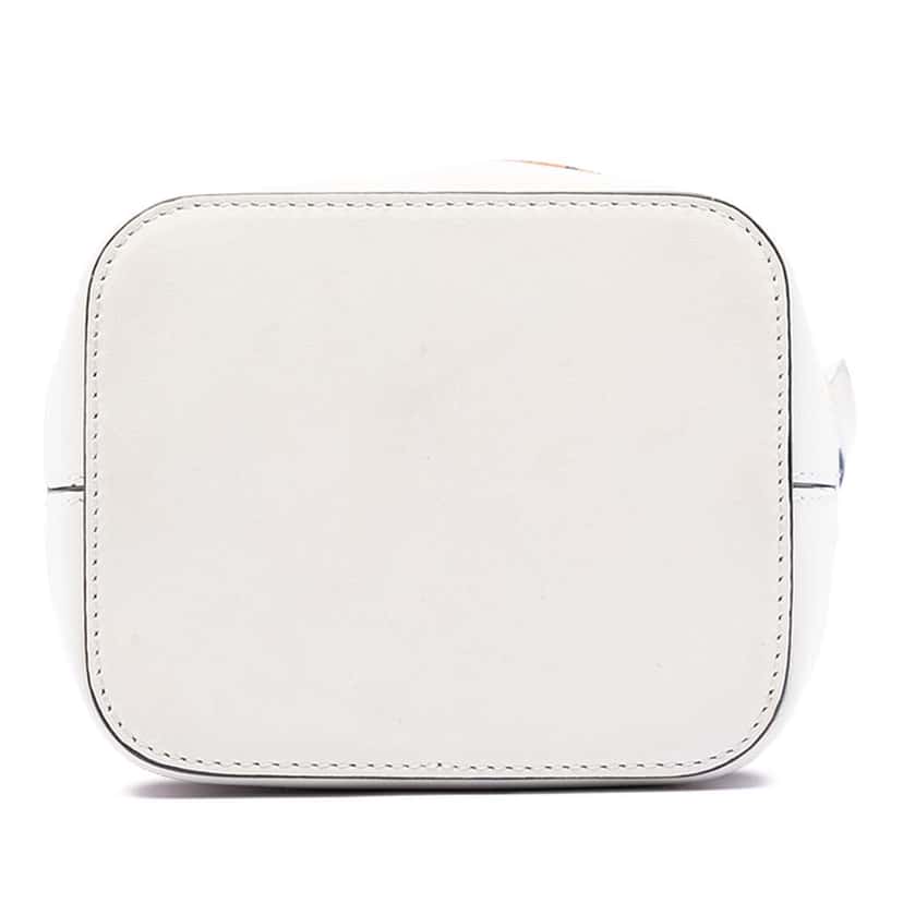 Fendi Mini Zucca Suede Mon Tresor Bucket Bag Orange Leather Good condition - Inside View