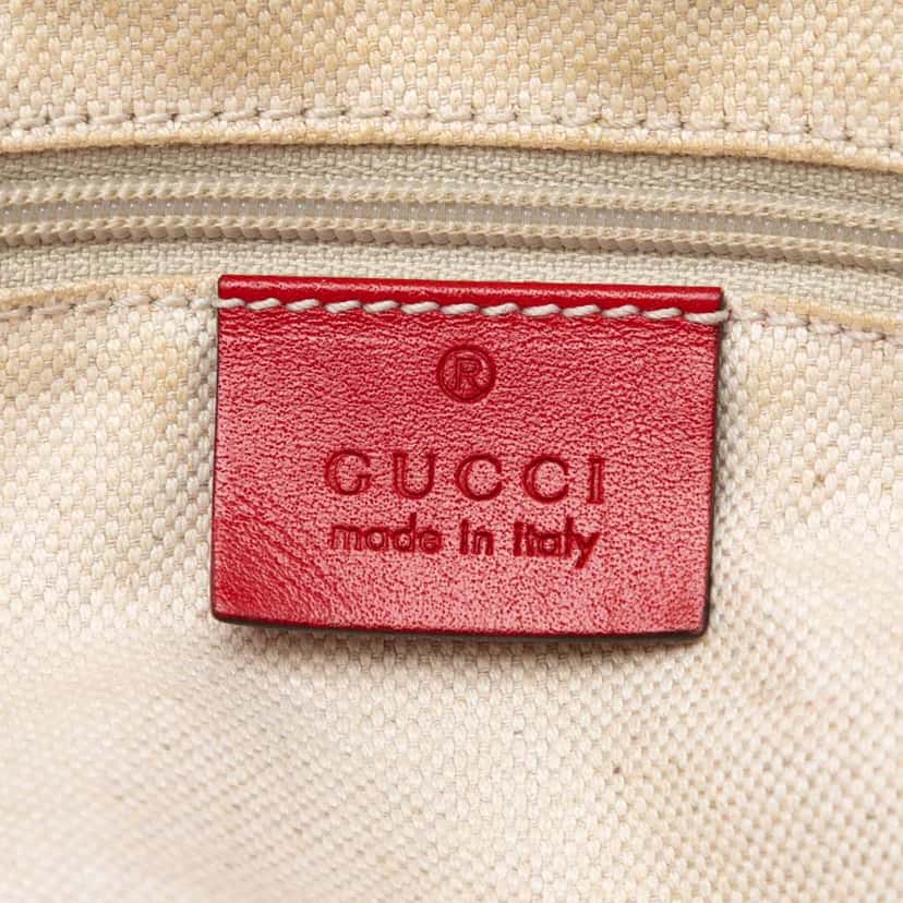 Gucci Diamante Canvas Sukey Satchel Brown Canvas Good condition - Box View