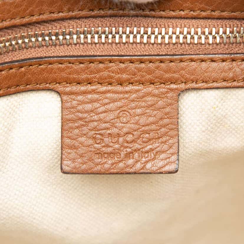 Gucci GG Canvas Bella Flap Satchel Brown Canvas Very good condition - Box View