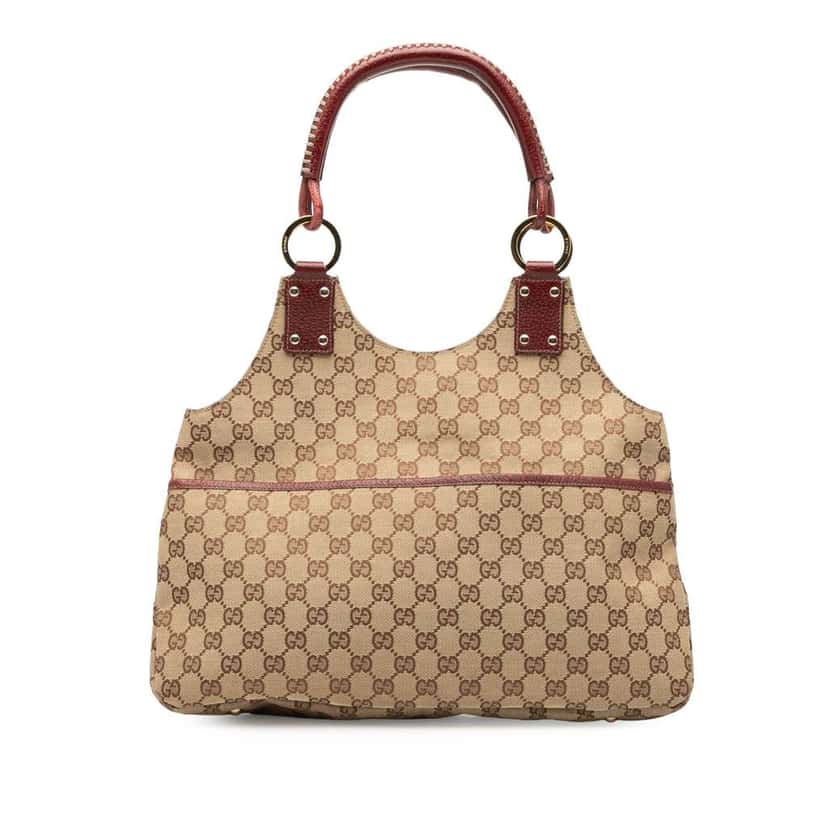 Gucci GG Canvas Shoulder Bag Brown Canvas Good condition - Front View
