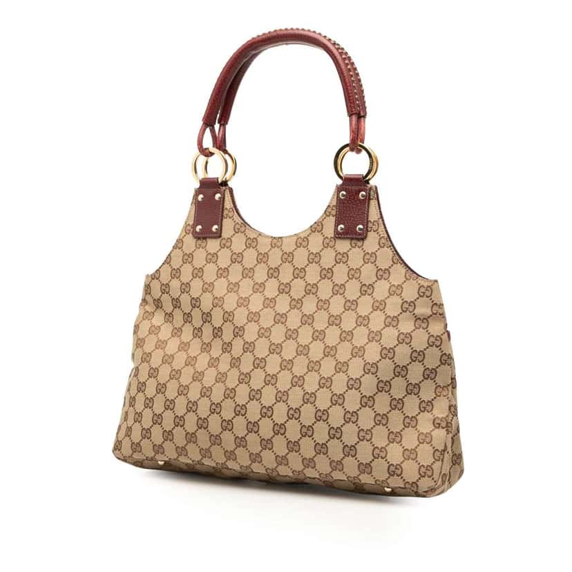 Gucci GG Canvas Shoulder Bag Brown Canvas Good condition - Back View