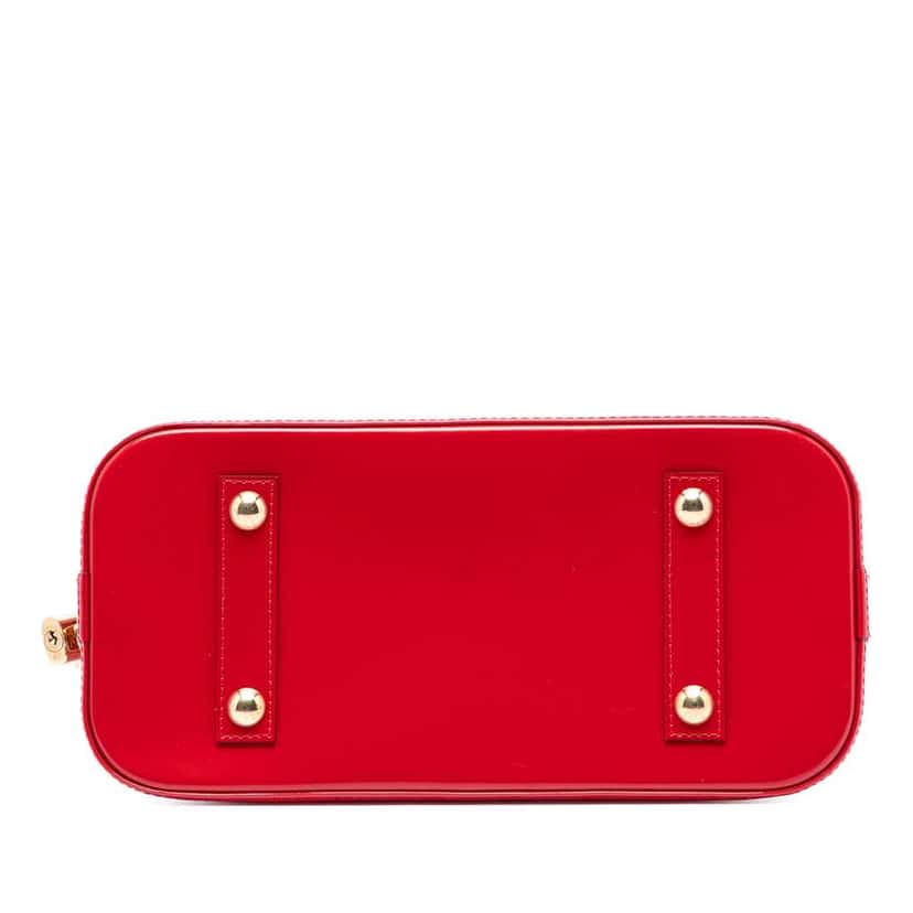 Louis Vuitton Monogram Vernis Alma PM Red Leather Good condition - Inside View