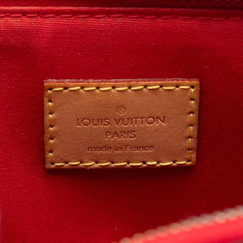 Louis Vuitton Monogram Vernis Alma PM Red Leather Good condition - Box View