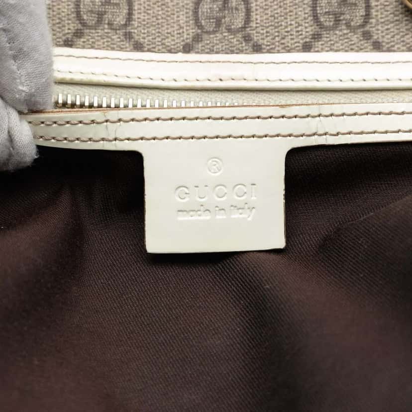 Gucci Medium GG Supreme Joy Boston Bag Brown Canvas Good condition - Box View