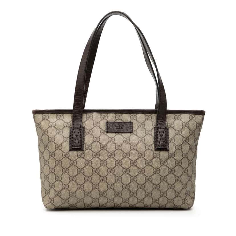 Gucci GG Supreme Joy Tote Brown Canvas Good condition - Front View