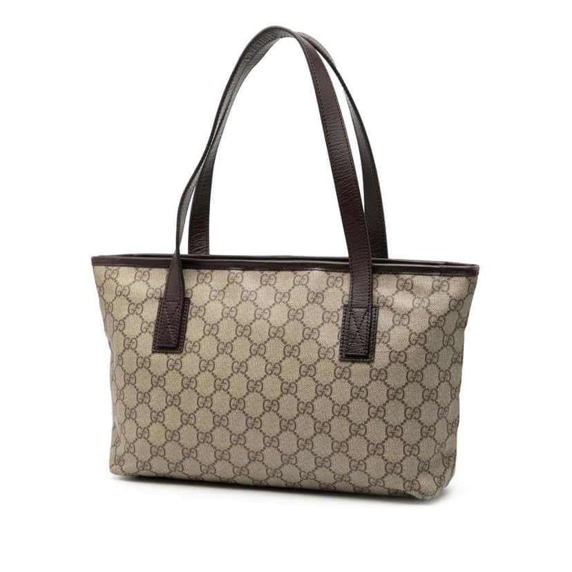 Gucci GG Supreme Joy Tote Brown Canvas Good condition - Back View