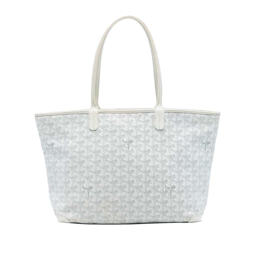 Goyard Goyardine Artois PM White Canvas Good condition - Front View