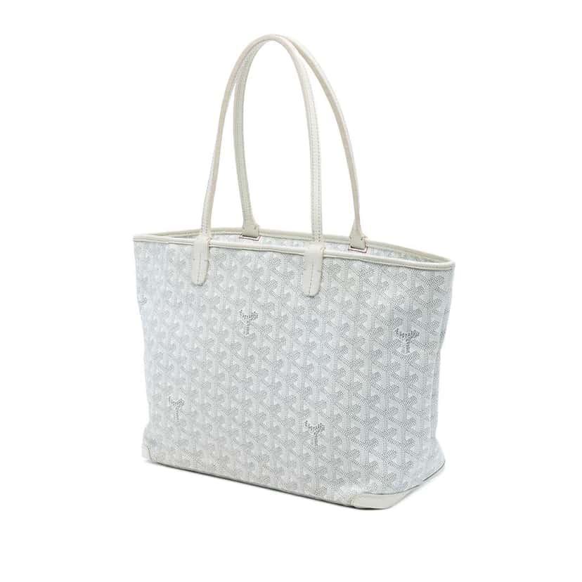 Goyard Goyardine Artois PM White Canvas Good condition - Back View