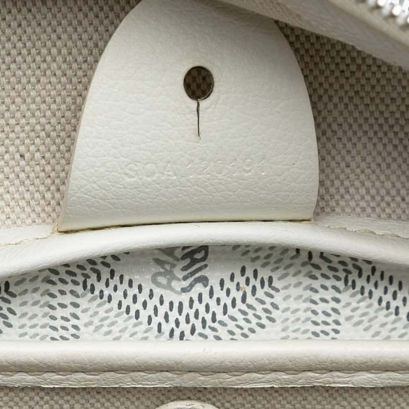 Goyard Goyardine Artois PM White Canvas Good condition - Box View