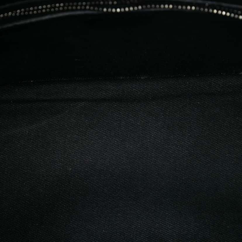 Celine C Macadam Canvas Shoulder Bag Black Canvas Good condition - Model View