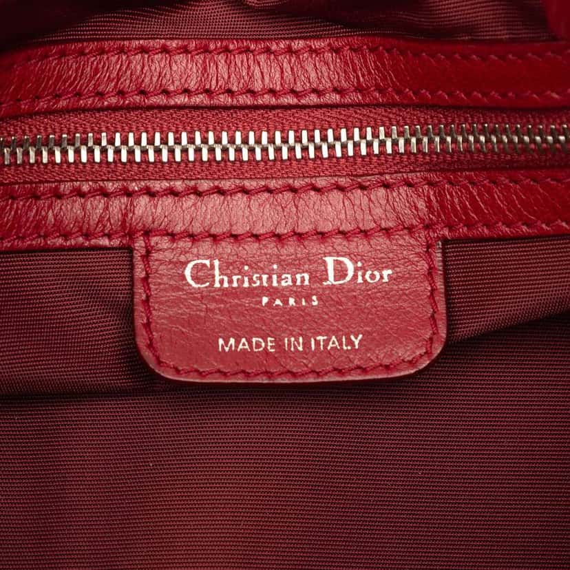 Dior Leather Cannage Le Trente Tote Red Leather Good condition - Box View