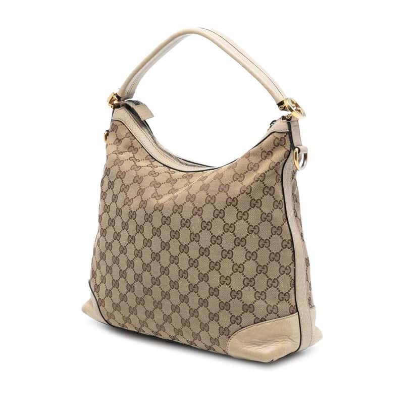 Gucci Small GG Canvas Miss GG Hobo Brown Canvas Good condition - Back View