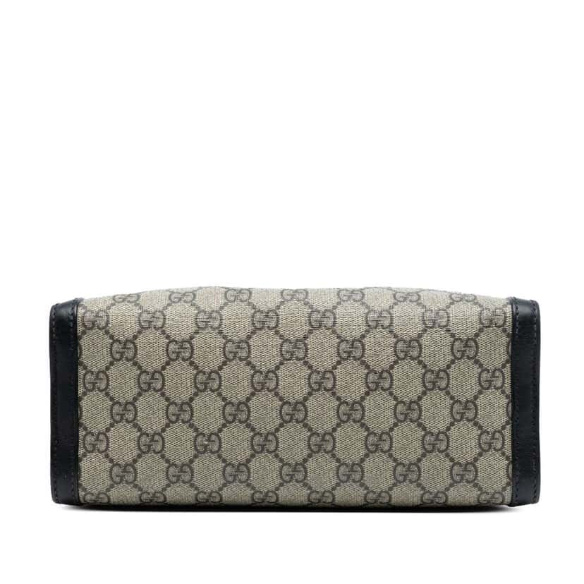 Gucci Small GG Supreme Padlock Tote Brown Canvas Very good condition - Inside View