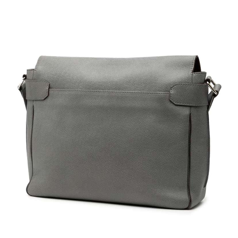 Louis Vuitton Taiga Roman MM Grey Leather Good condition - Back View