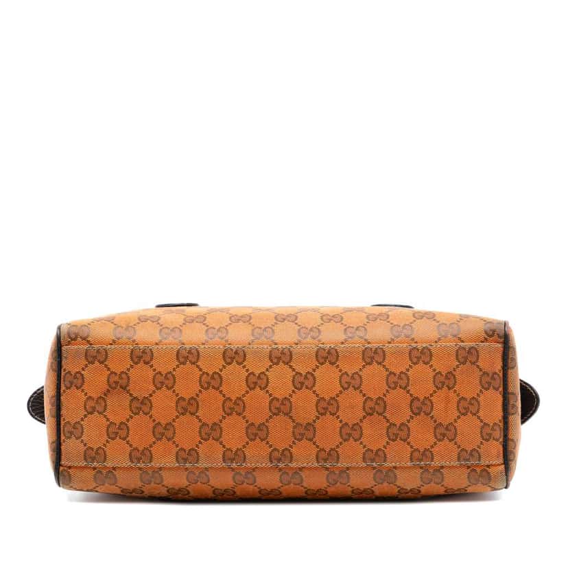 Gucci GG Canvas Boston Bag Orange Canvas Good condition - Inside View