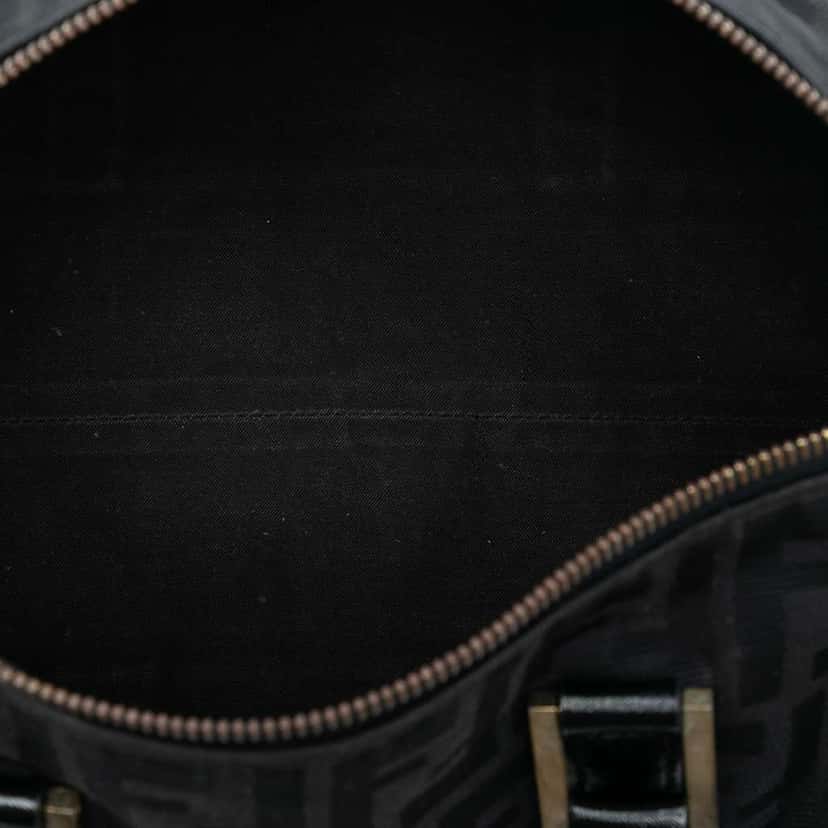 Fendi Zucca Canvas Boston Bag Black Canvas Good condition - Model View