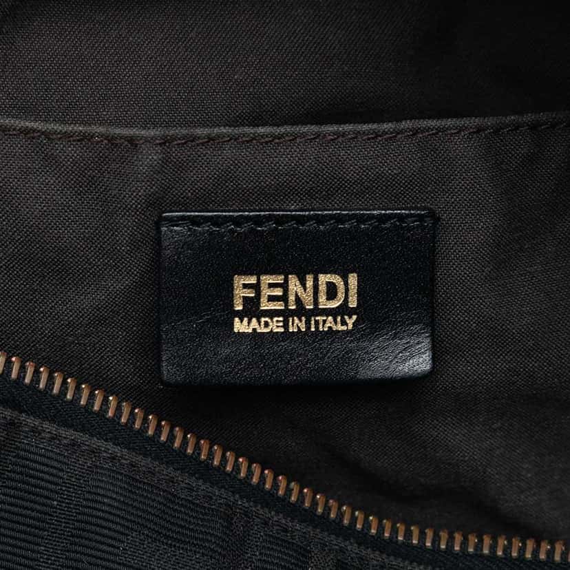 Fendi Zucca Canvas Boston Bag Black Canvas Good condition - Box View