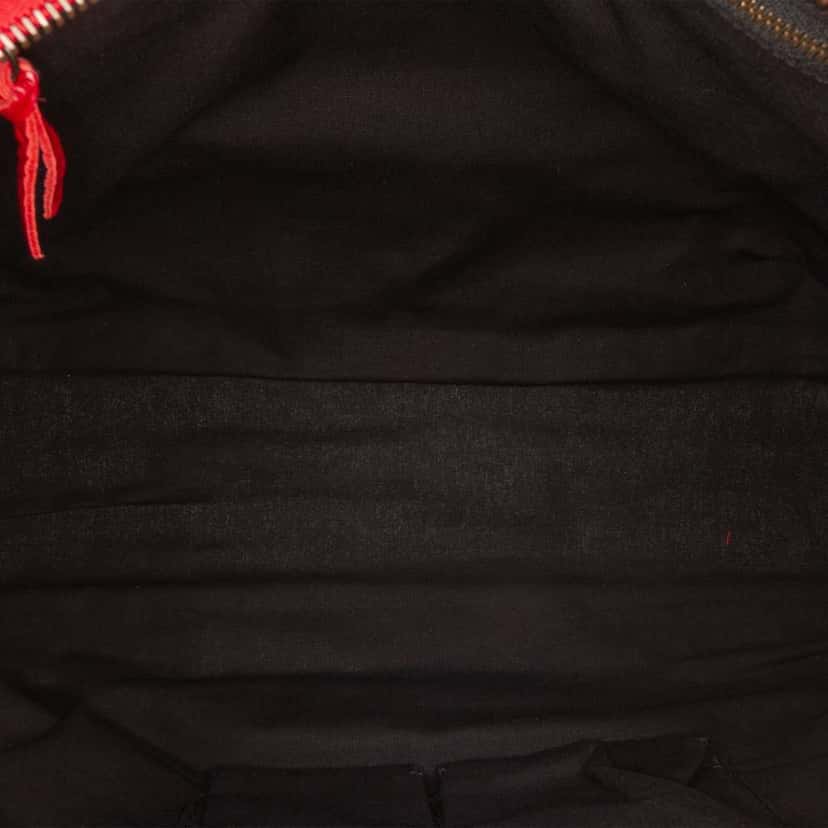 Balenciaga Medium Lambskin Motocross Classic City Satchel Red Leather Good condition - Model View
