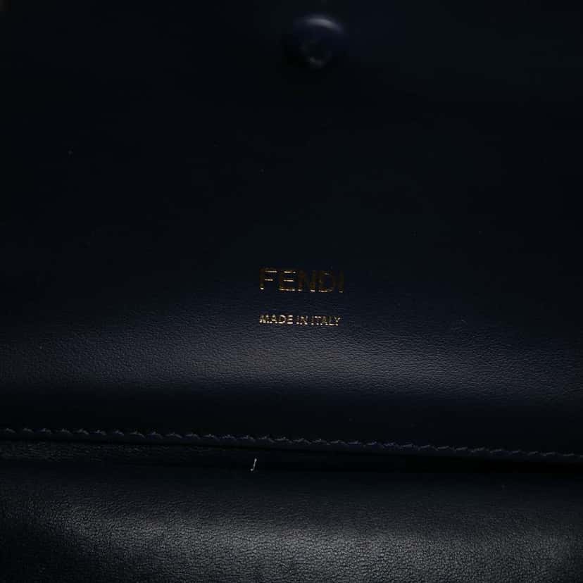 Fendi Calfskin Kan U Satchel Brown Leather Very good condition - Box View