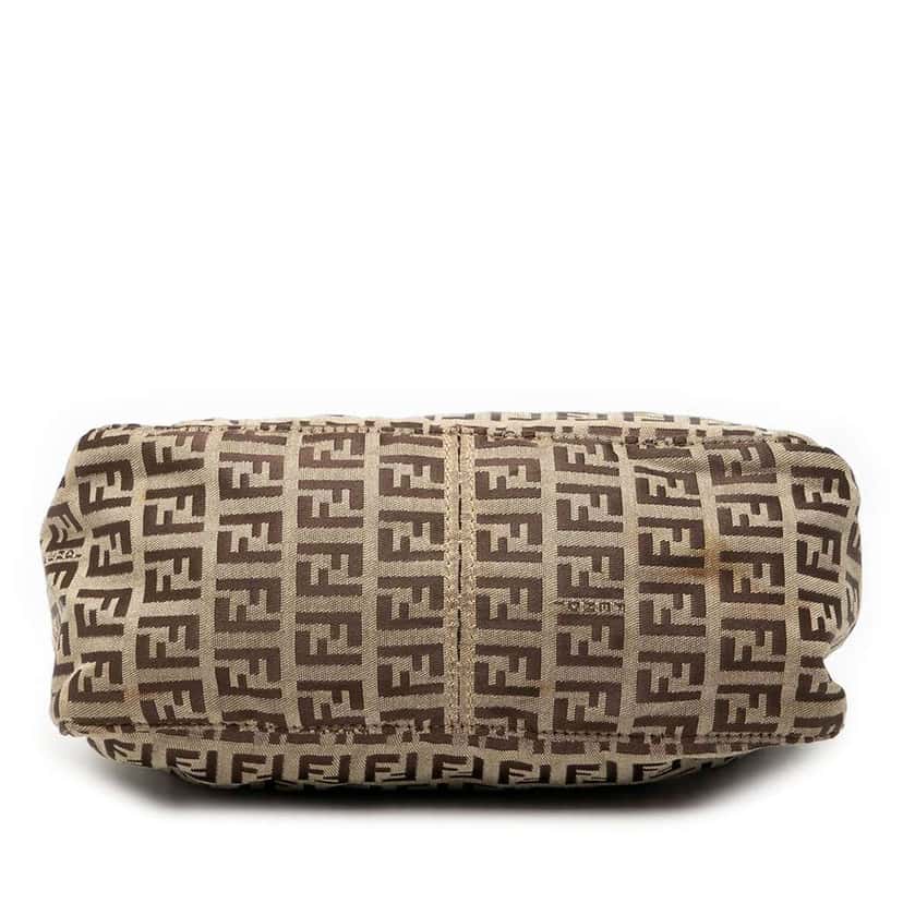 Fendi Zucchino Canvas Handbag Brown Canvas Good condition - Inside View