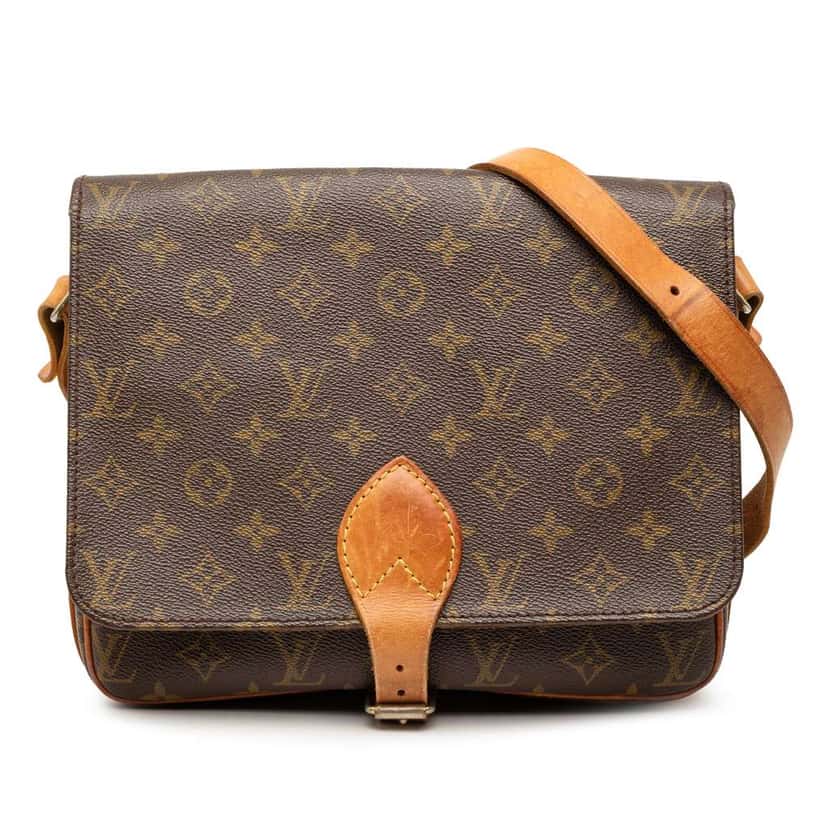 Louis Vuitton Monogram Cartouchiere MM Brown Good condition - Front View