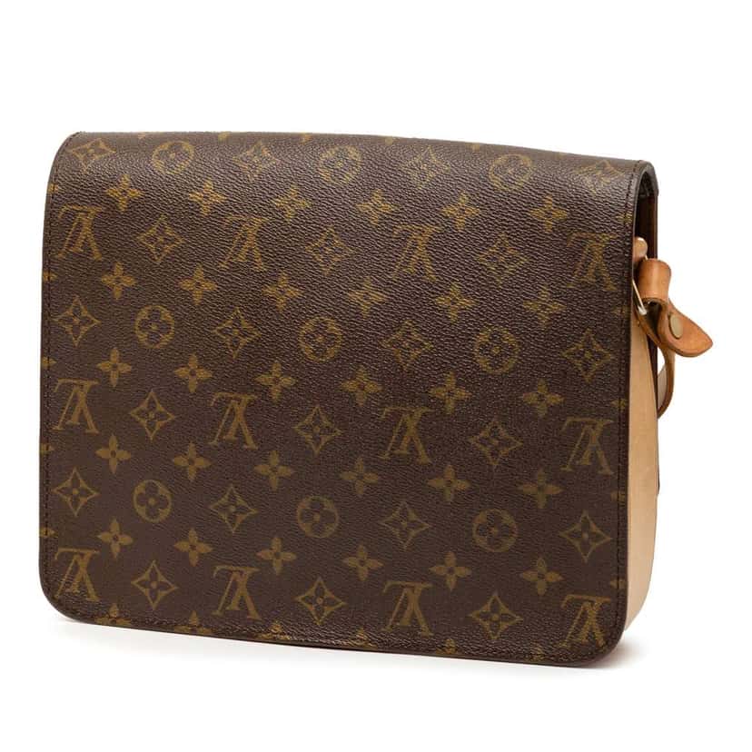 Louis Vuitton Monogram Cartouchiere MM Brown Good condition - Back View