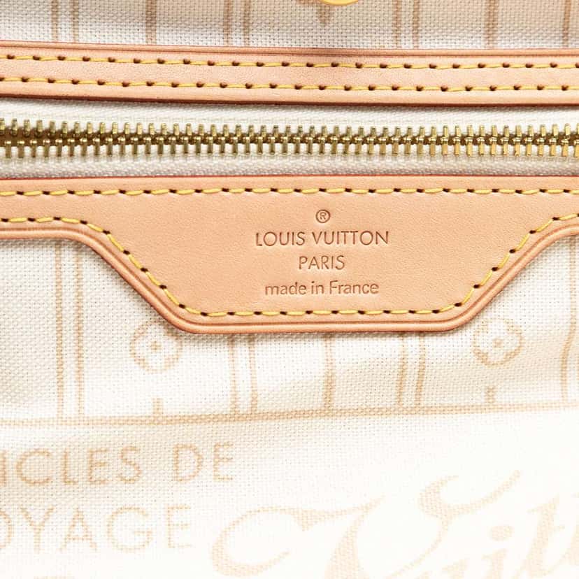 Louis Vuitton Damier Azur Neverfull GM White Good condition - Box View