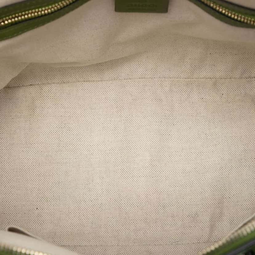Gucci Medium Microguccissima Nice Dome Satchel Green Leather Very good condition - Model View