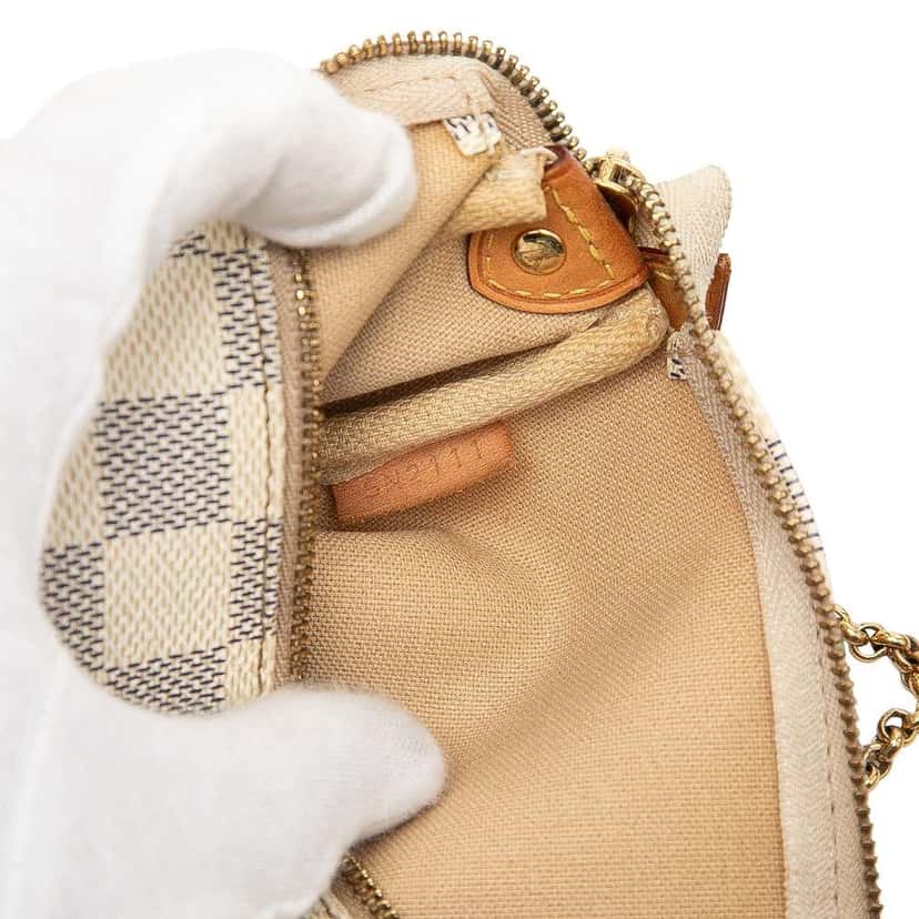 Louis Vuitton Damier Azur Eva White Good condition - Box View