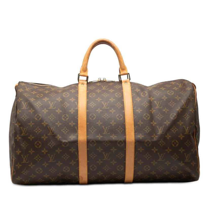 Louis Vuitton Monogram Keepall 55 Brown Good condition - Front View