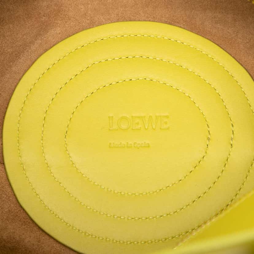 Loewe Small Leather Paseo Satchel Green Leather Good condition - Box View