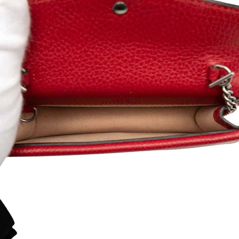 Gucci Mini Leather Dionysus Crossbody Red Leather Very good condition - Model View