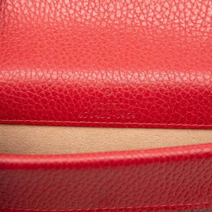 Gucci Mini Leather Dionysus Crossbody Red Leather Very good condition - Box View